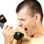 complaining on phone