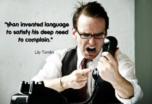 yell at phone