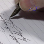 Curtain closing on cursive writing